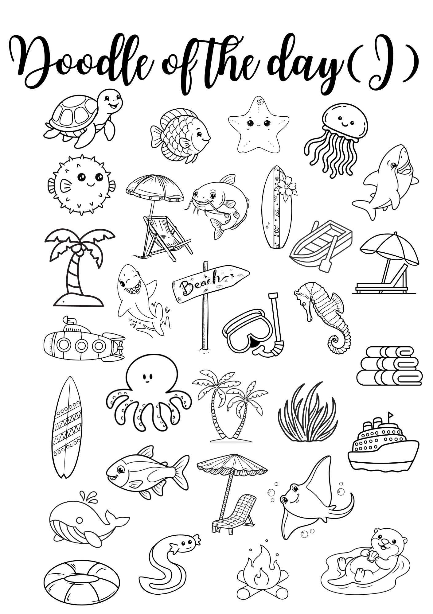 Collection Juillet - Vacances à la plage