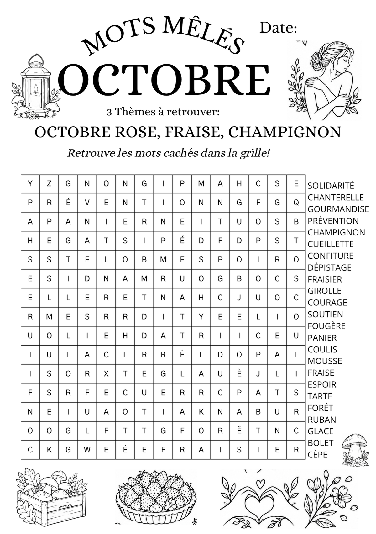 Mots Mêlés - Octobre