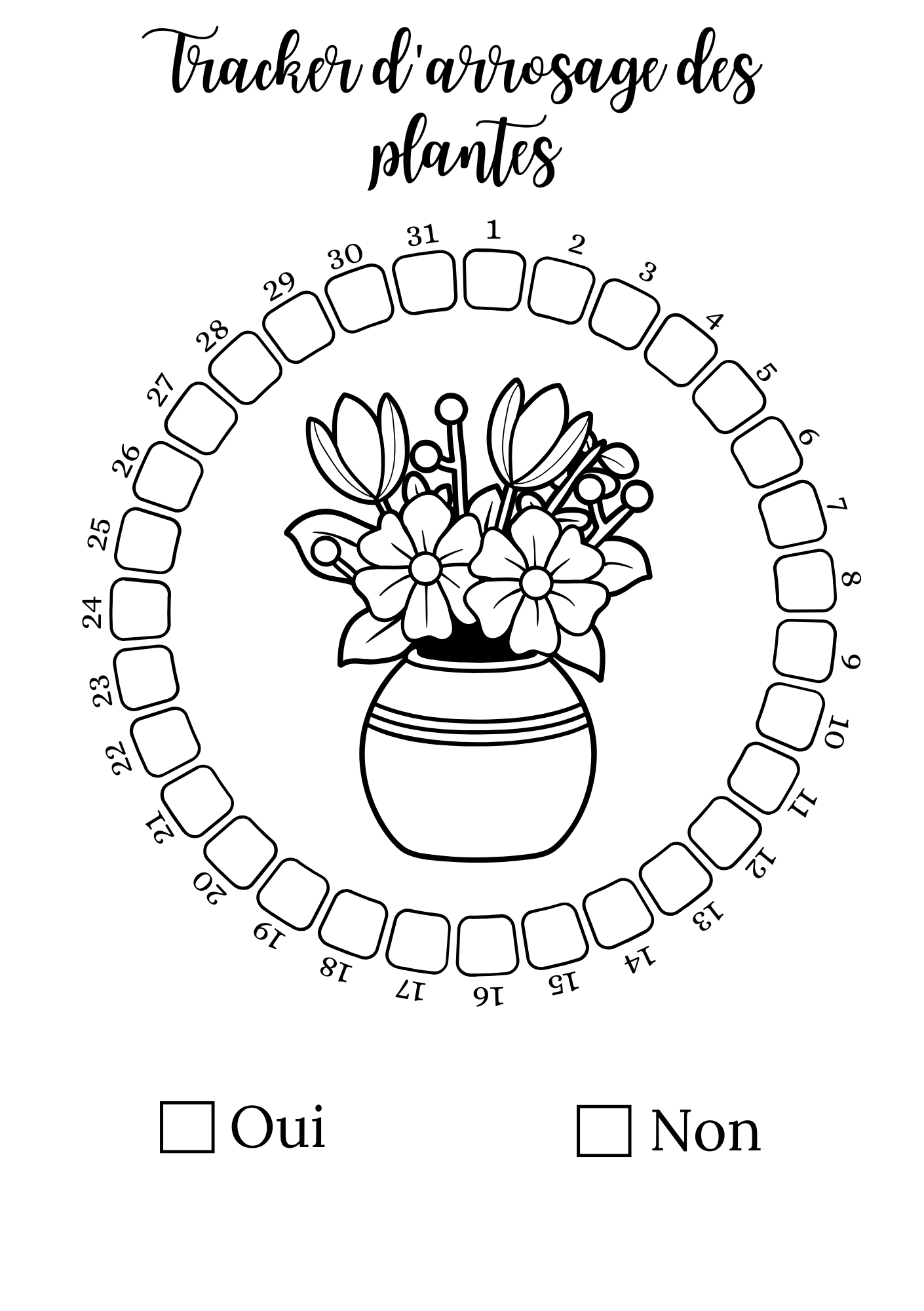 Trackers d'Arrosage des plantes - Mensuel