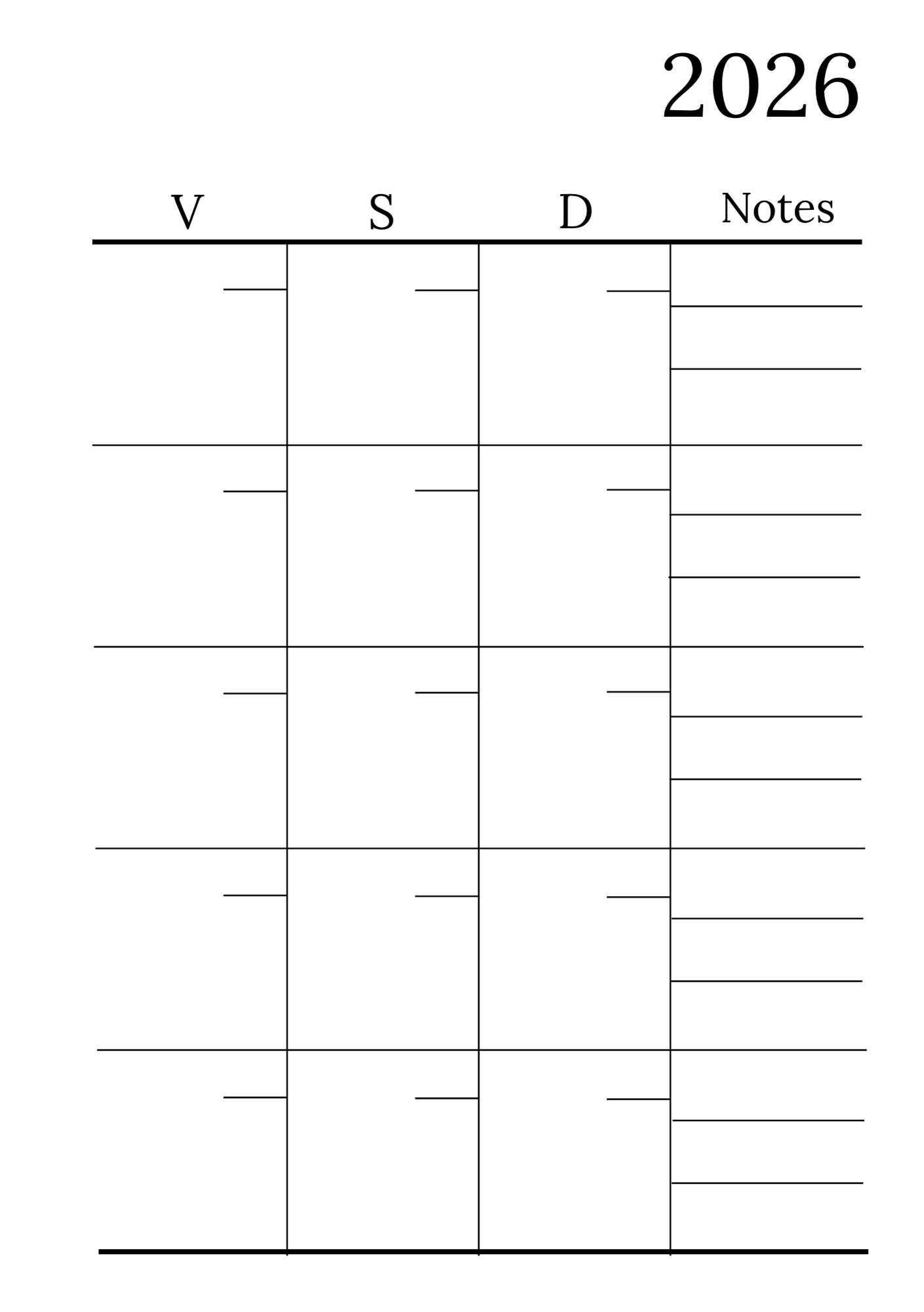 Calendrier - 3ème