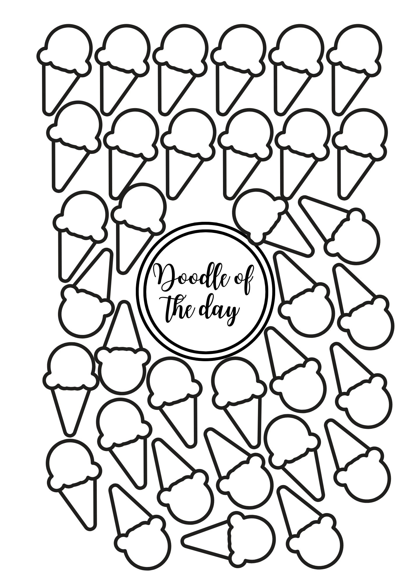 Doodle of the Day - Glace