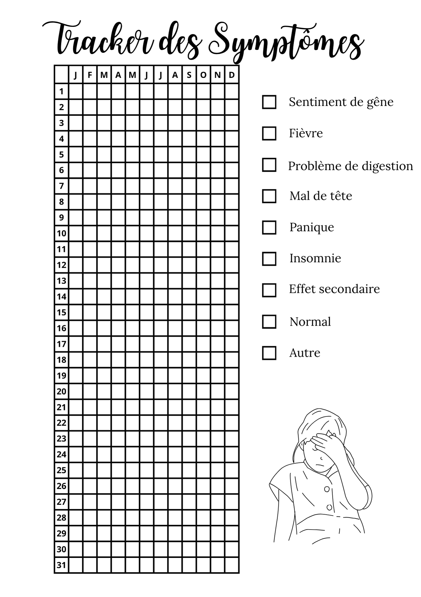 Trackers de Symptôme - Annuel