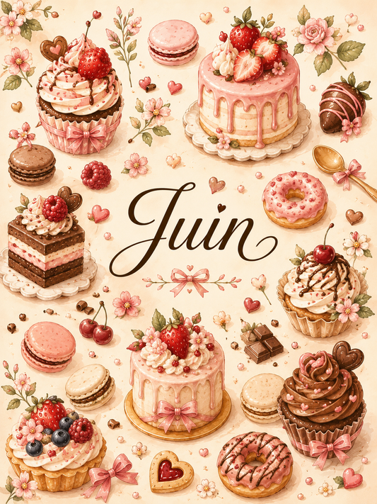 Dashboard Juin - Thème Gâteau