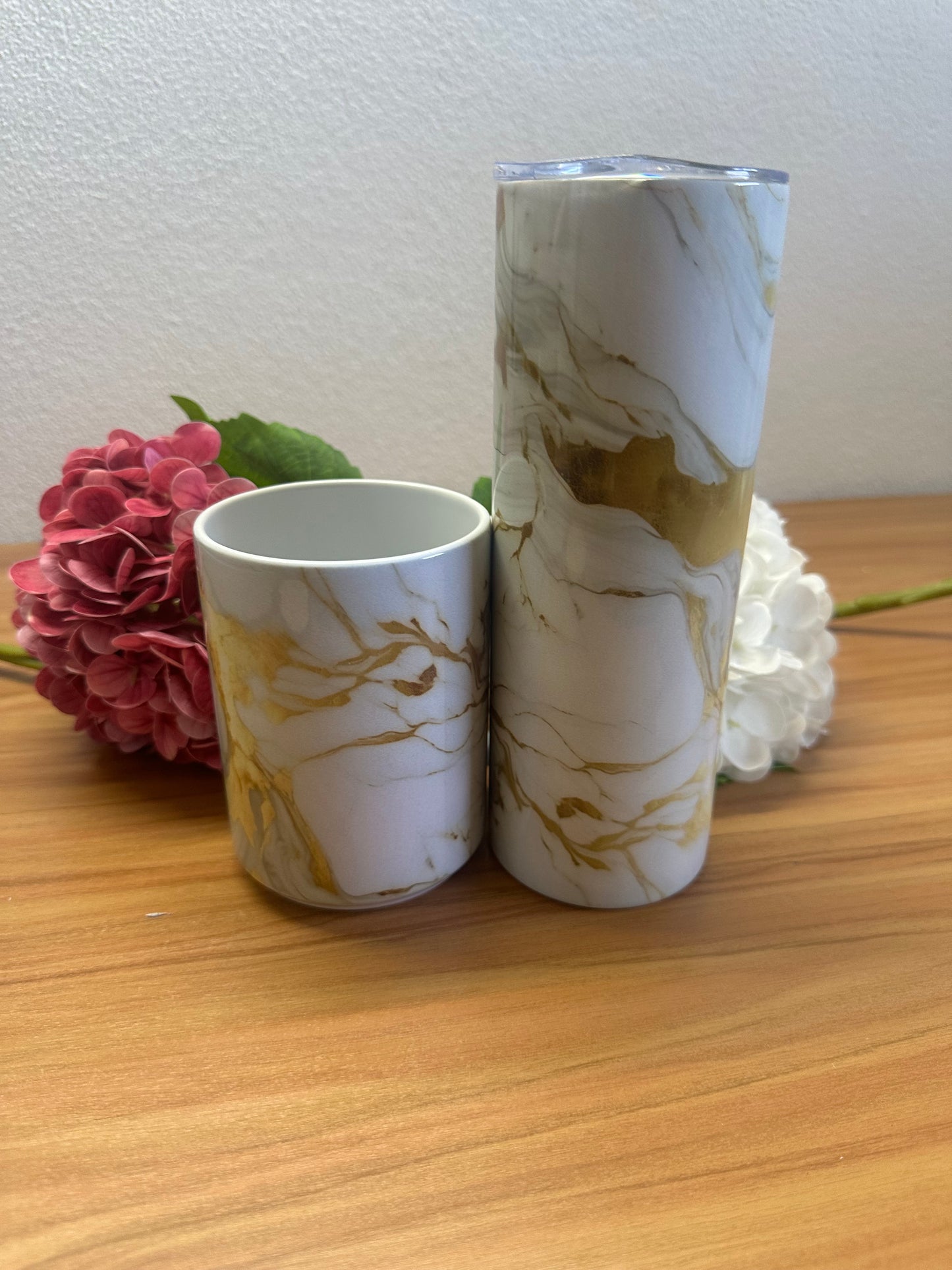 ♦️Duo Marbre - Tumbler + Mug