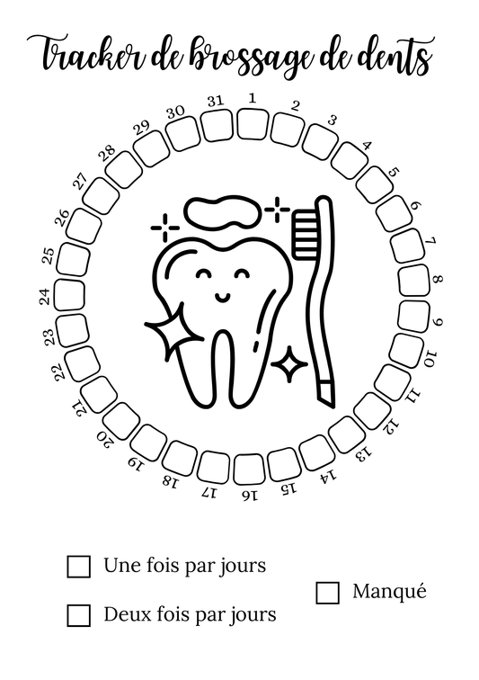 Trackers de Brossage des dents - Mensuel