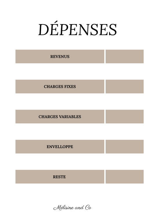Dépenses
