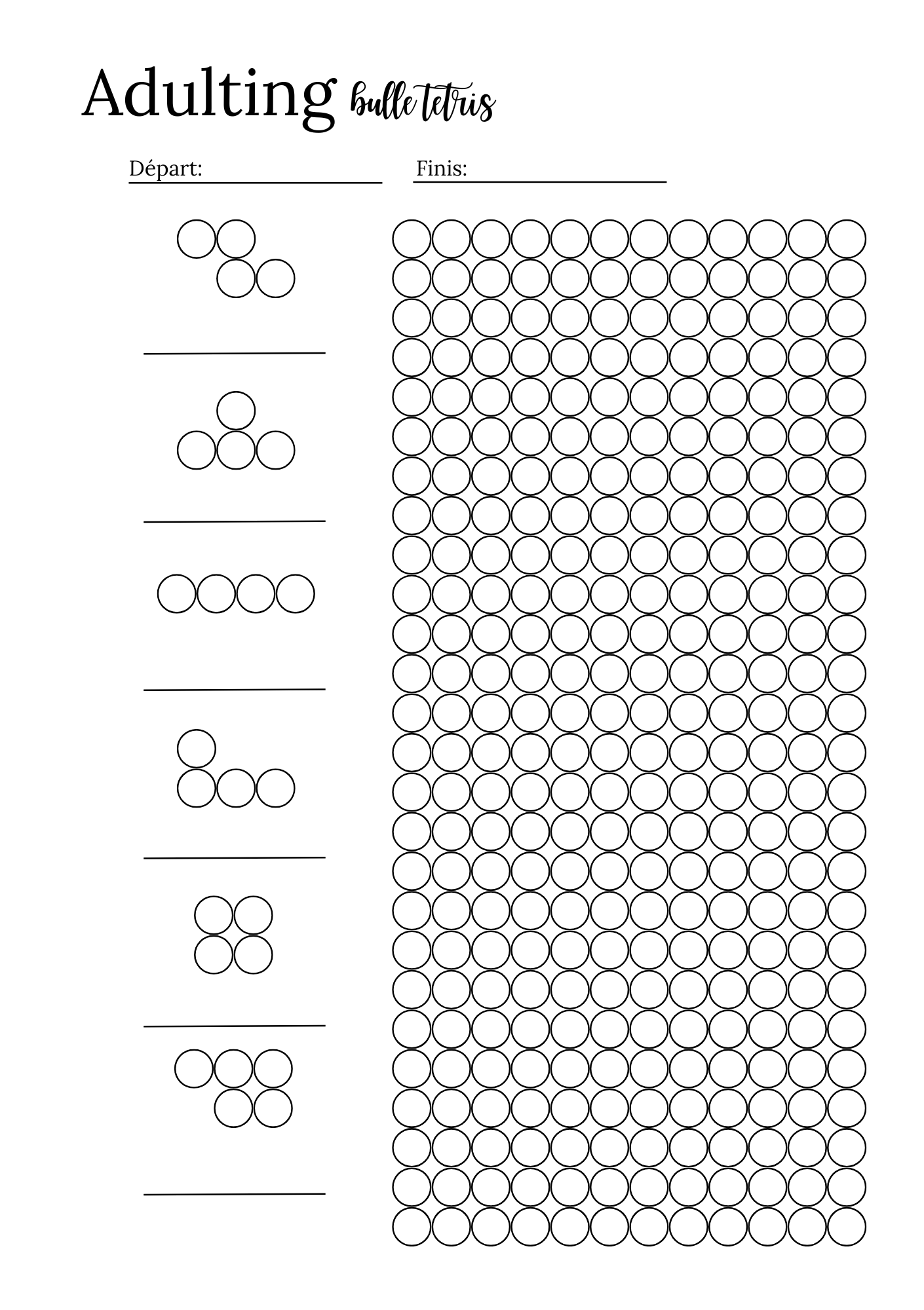 Bubble Tetris