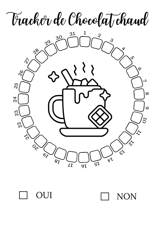 Trackers de Chocolat chaud - Mensuel