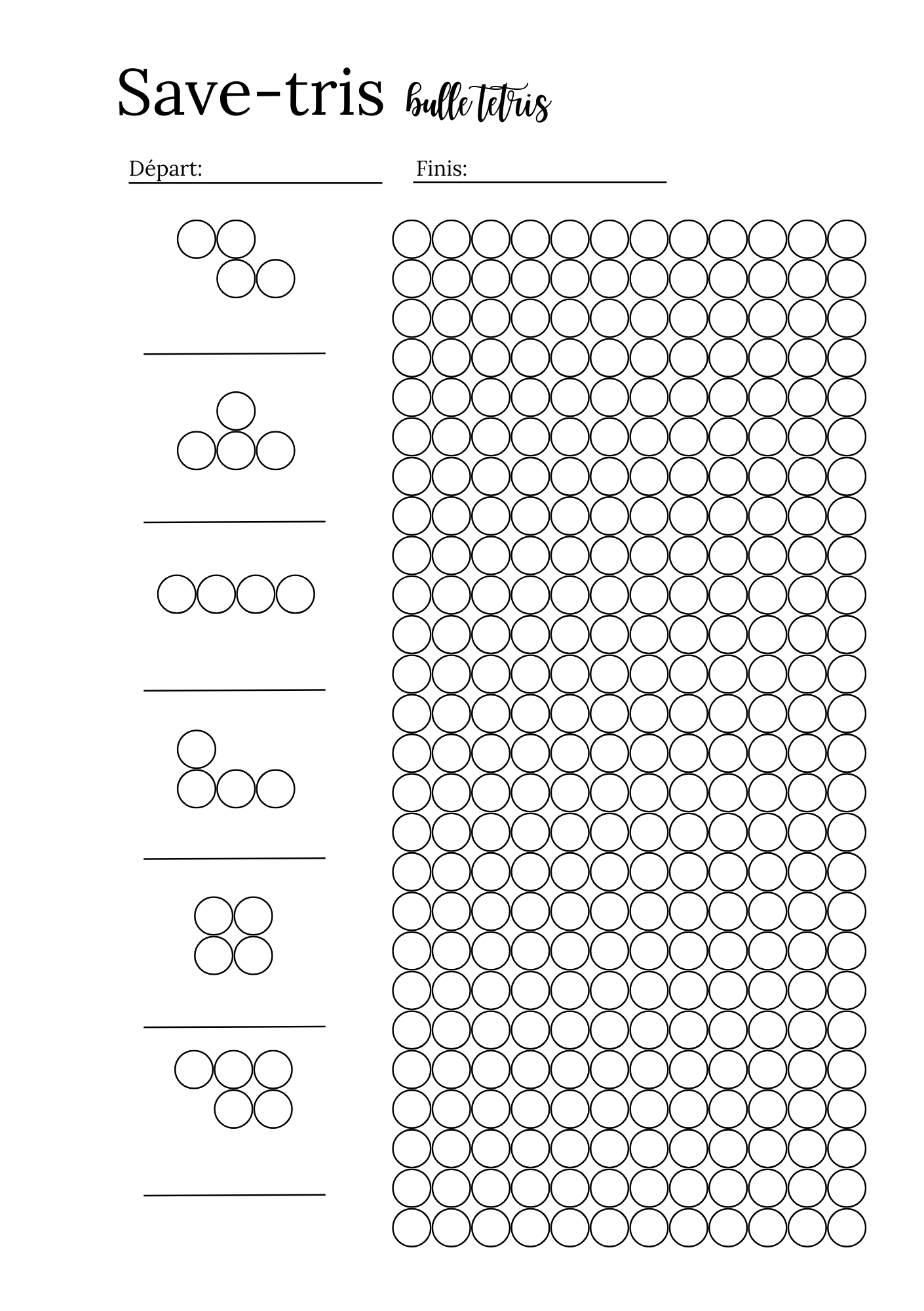Bubble Tetris