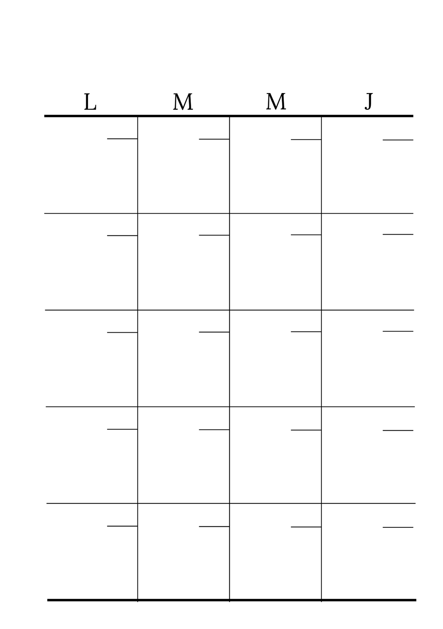 Calendrier - 3ème