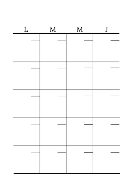 Calendrier - 3ème