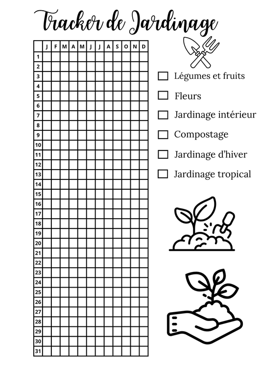 Trackers de Jardinage - Annuel