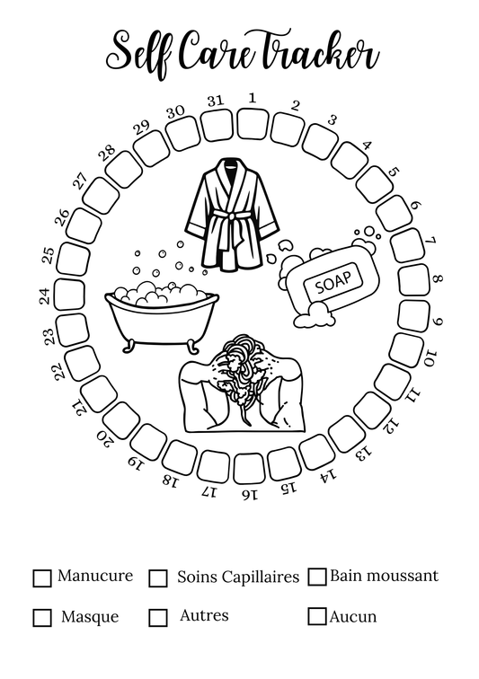 Trackers de Self-care - Mensuel
