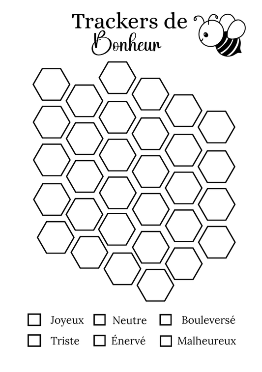 Tracker de Bonheur - Thème Abeille