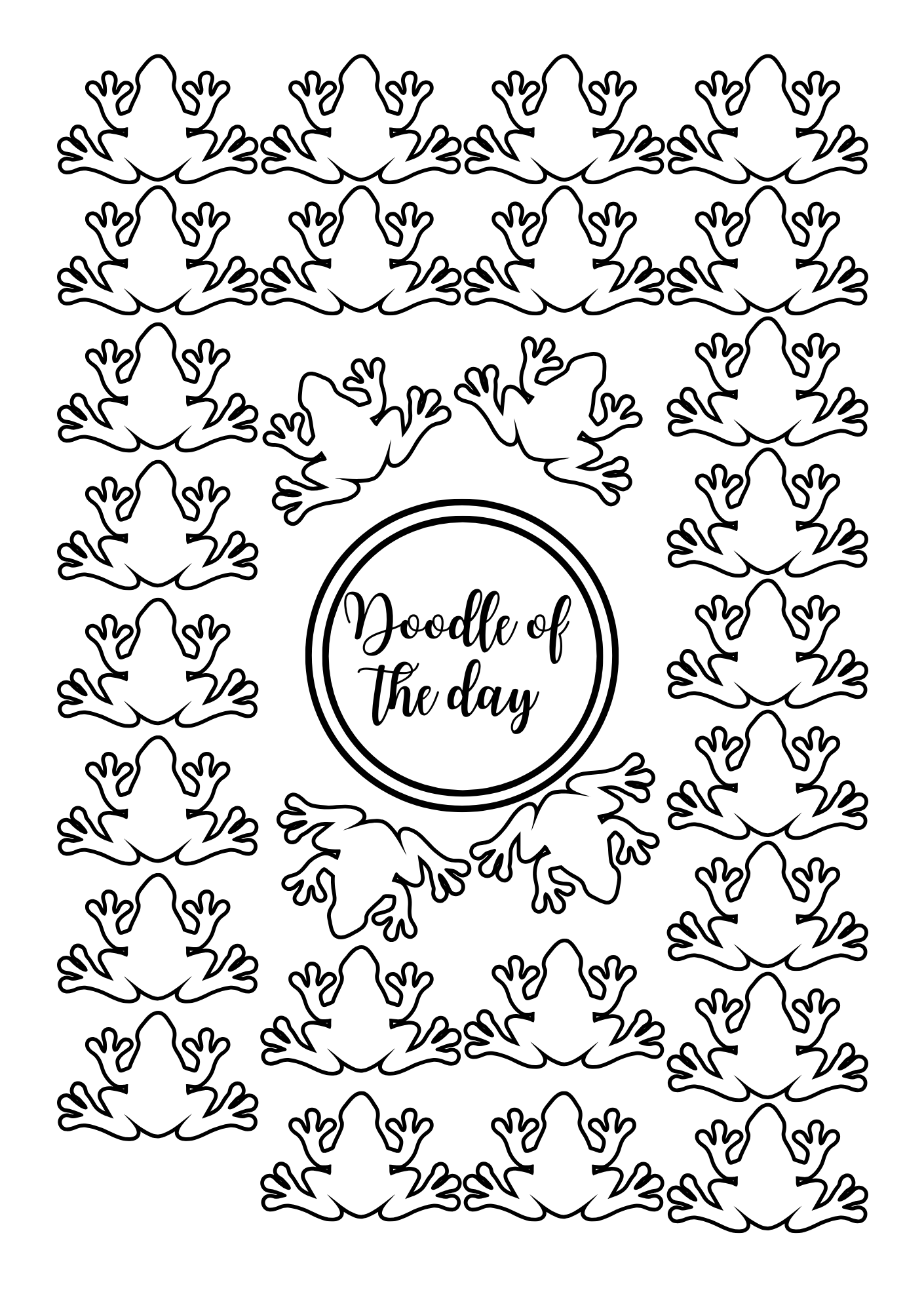Doodle of the Day - Grenouille
