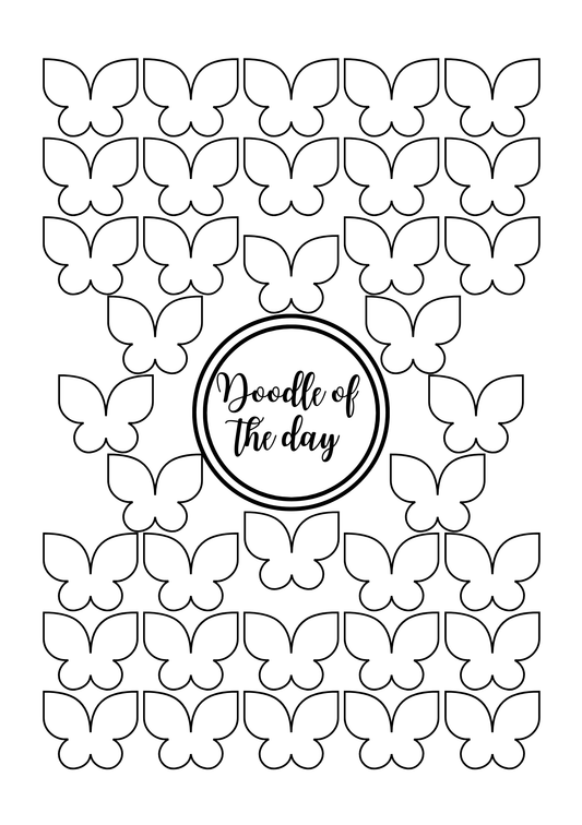 Doodle of the Day - Papillon