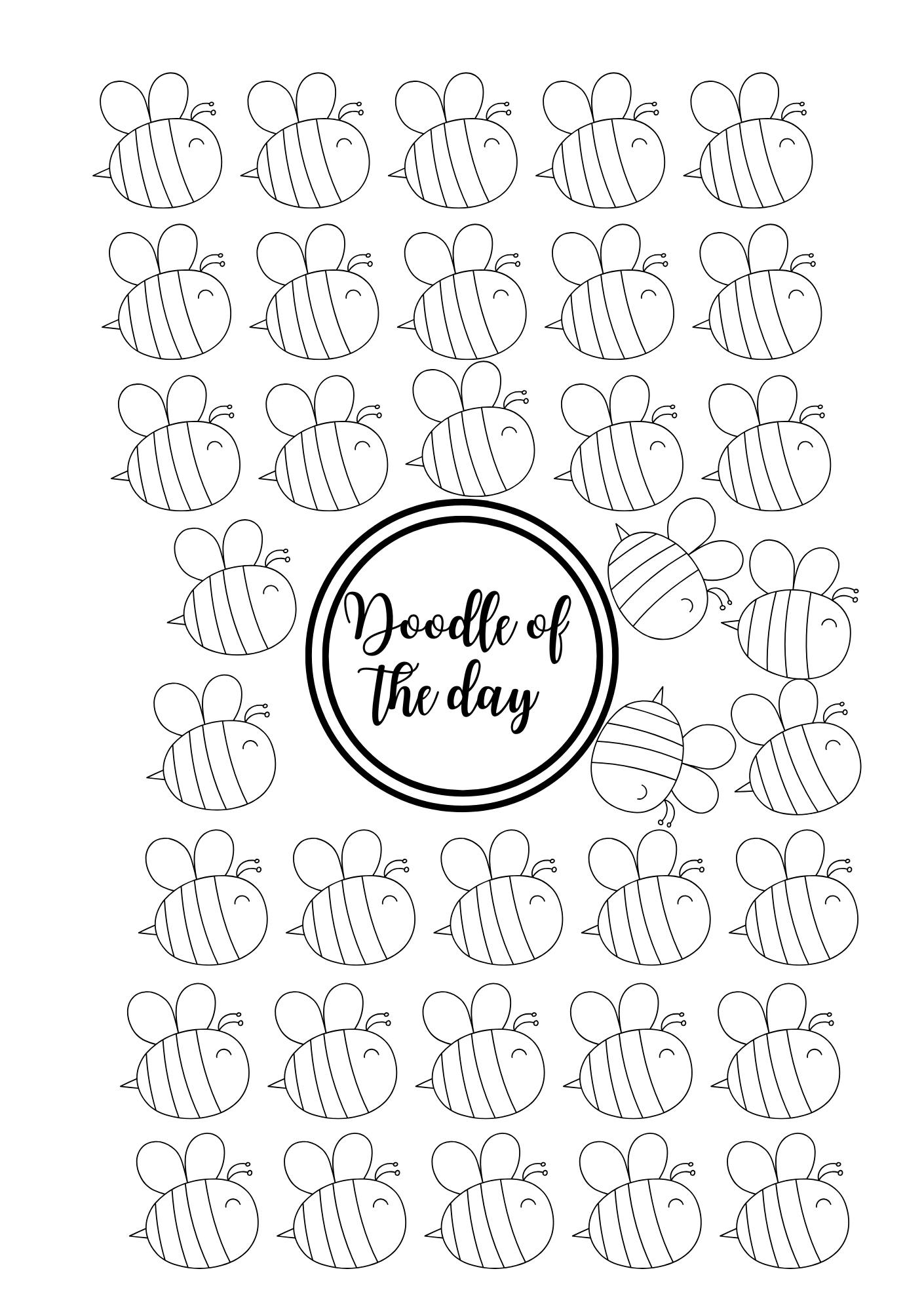 Doodle of the Day - Abeille