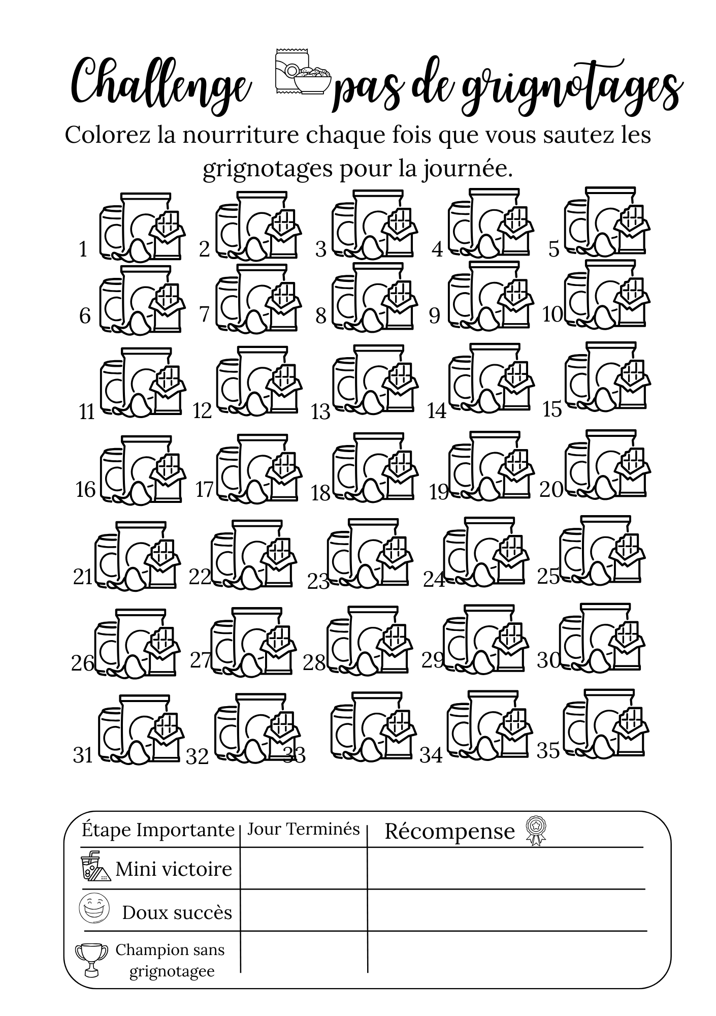 Challenge – Passe à l’action jour après jour