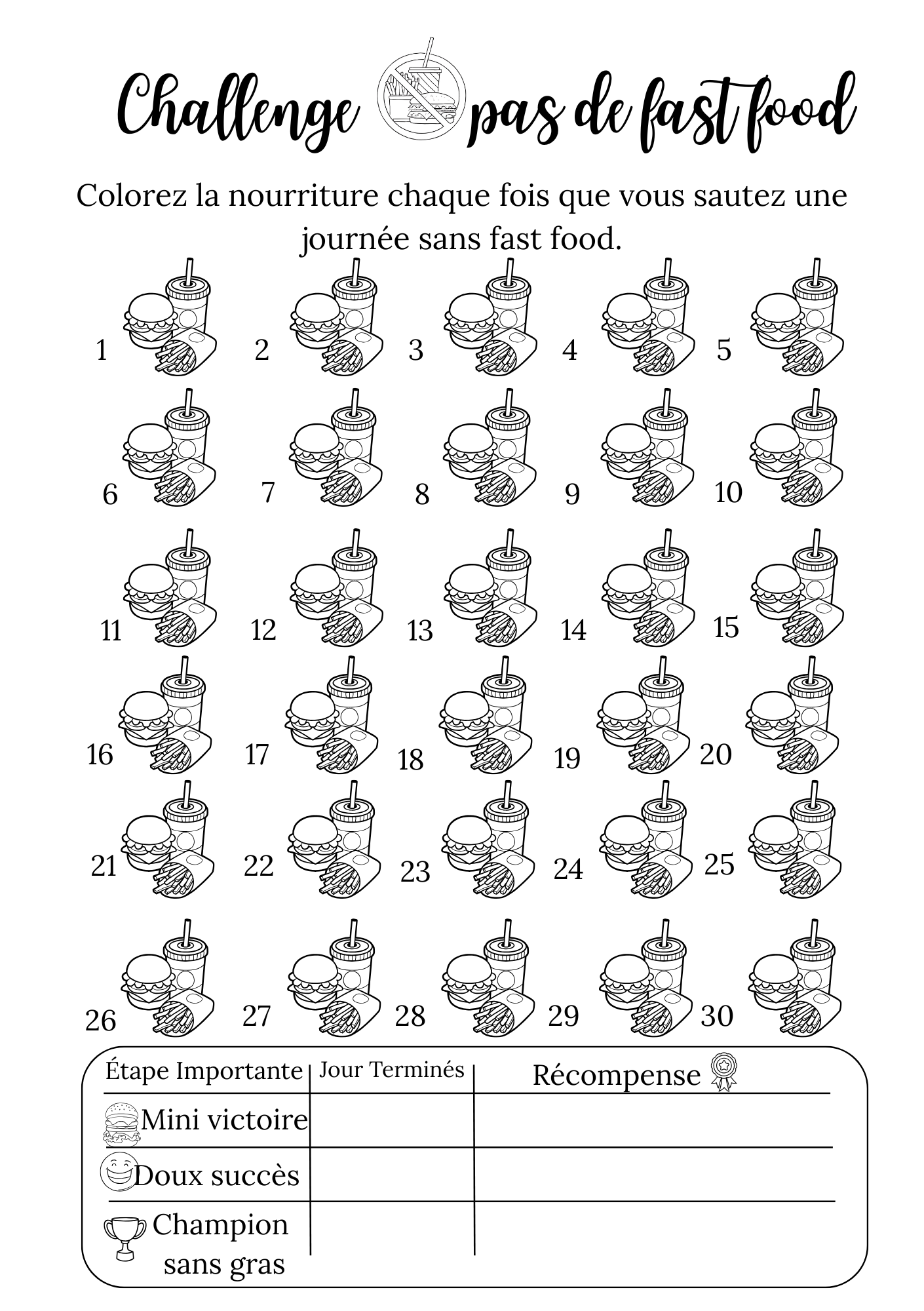 Challenge – Passe à l’action jour après jour