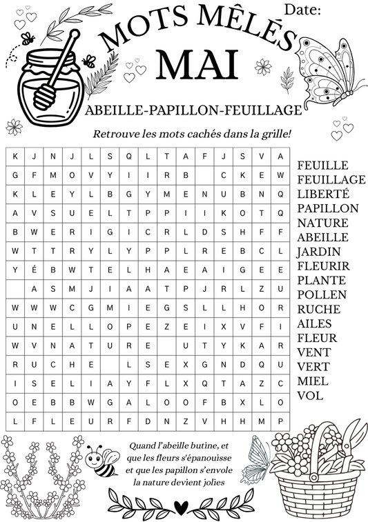Mots Mêlés - Mai
