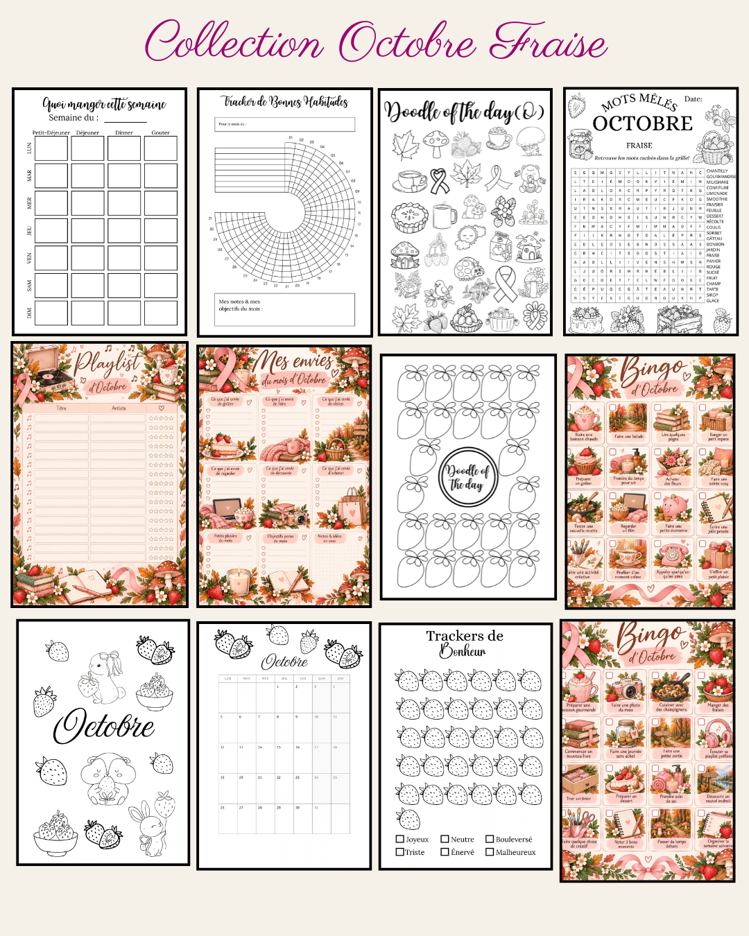 Collection Octobre - Fraise