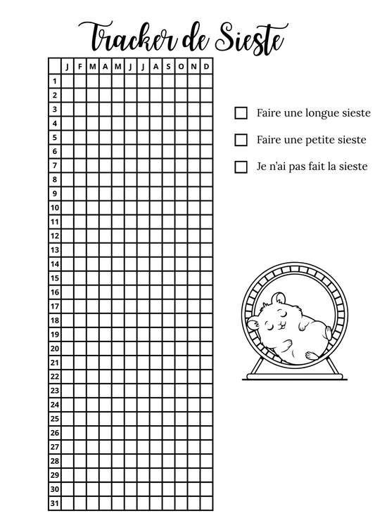 Trackers de Sieste - Annuel