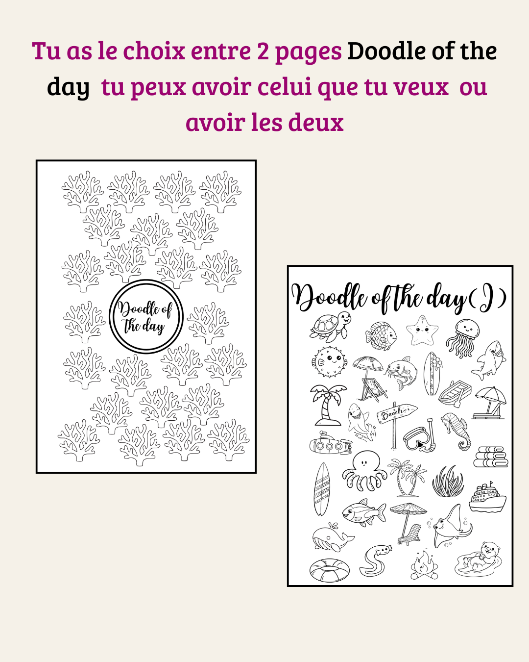 Collection Juillet - Fond Marin