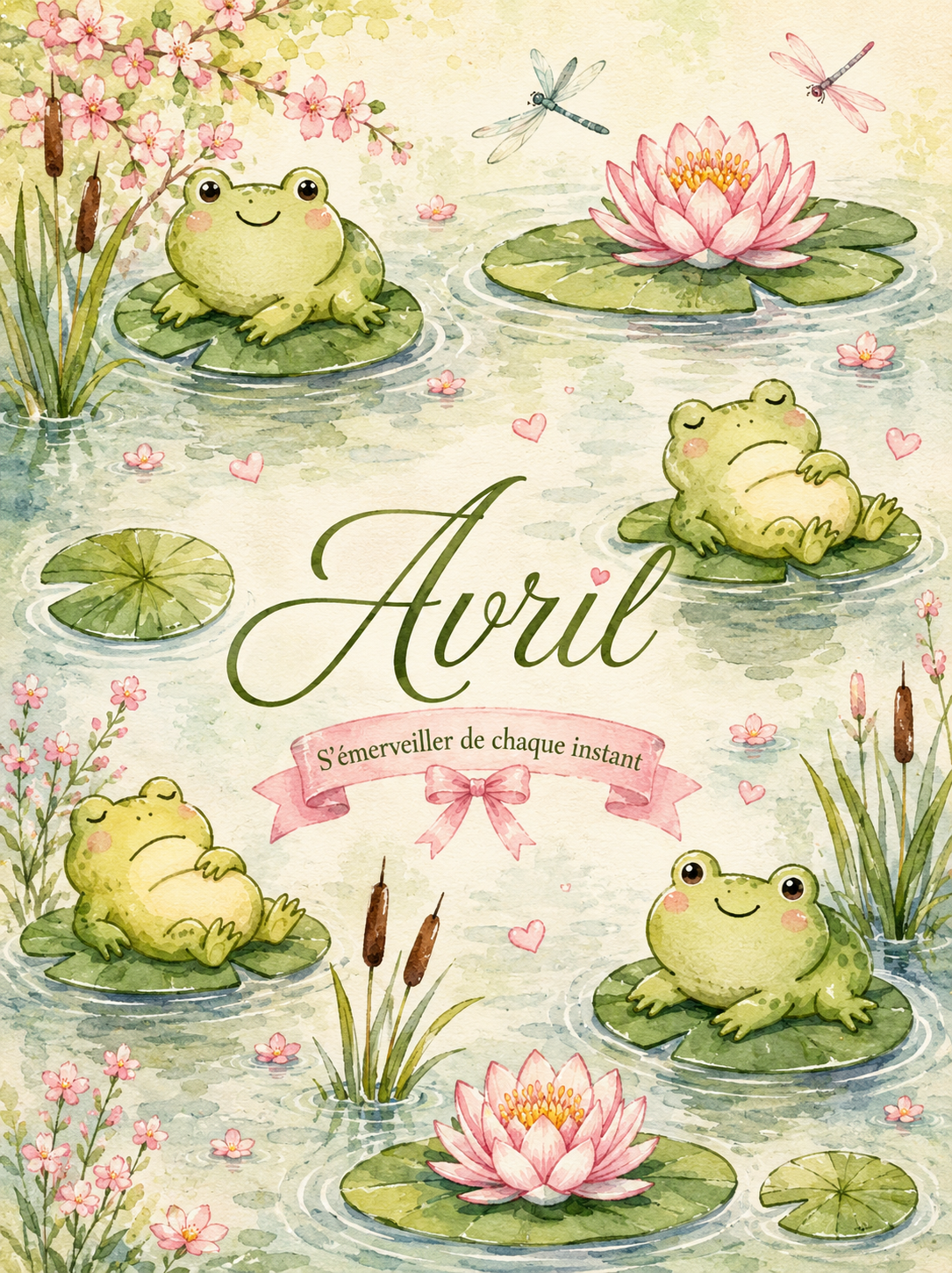Dashboard d'Avril - Thème Grenouille