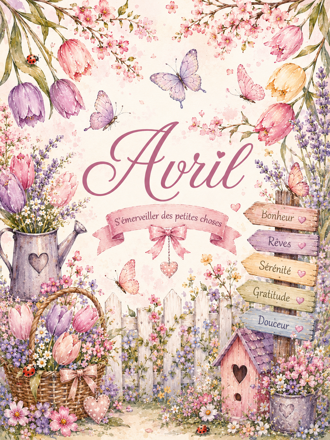 Dashboard d'Avril - Thème Printemps
