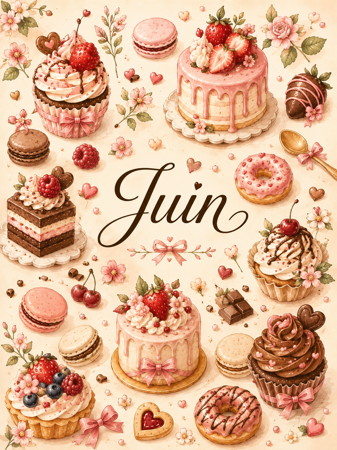 Dashboard Juin - Thème Gâteau