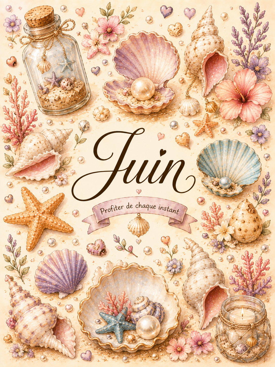 Dashboard Juin - Thème Coquillage