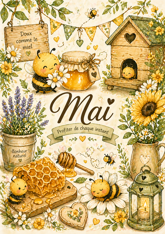Dashboard Mai - Thème abeille