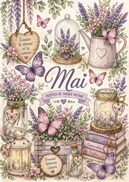 Dashboard Mai - Thème Papillon