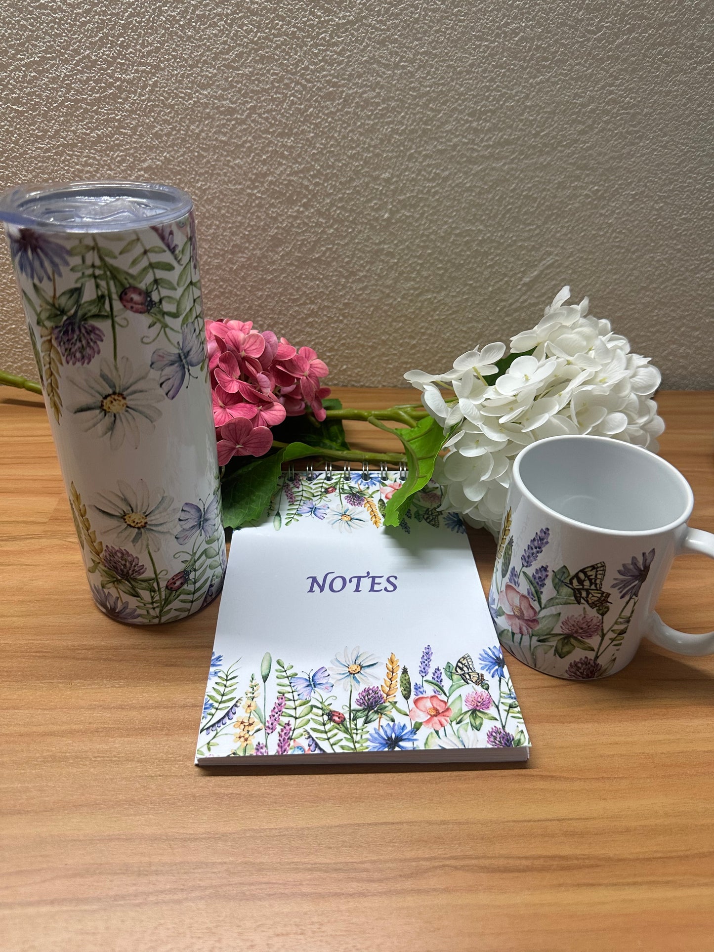 💐 Trio Pause Chambry – Mug + Tumbler + Carnet