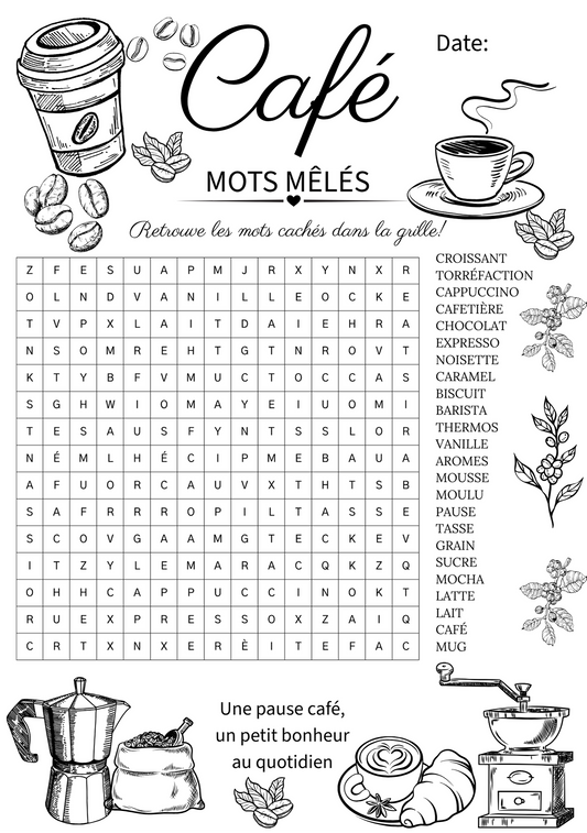 Mots Mêlés - Café